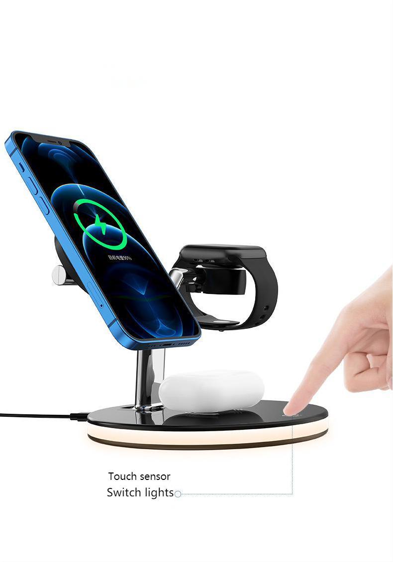 Compatible with Apple, 3 In 1 Magnetic Wireless Charger 15W Fast Charging Station For Magsafe Chargers 15-25 dias