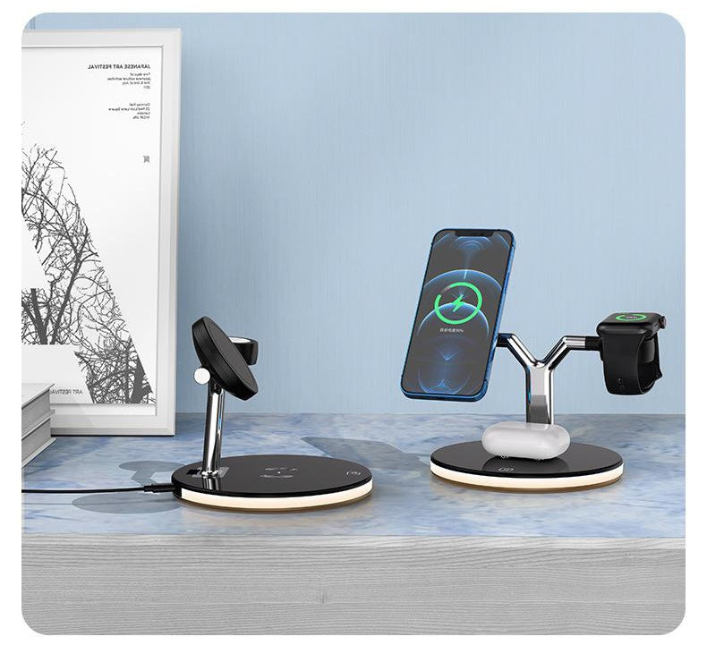 Compatible with Apple, 3 In 1 Magnetic Wireless Charger 15W Fast Charging Station For Magsafe Chargers 15-25 dias