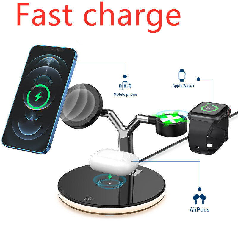 Compatible with Apple, 3 In 1 Magnetic Wireless Charger 15W Fast Charging Station For Magsafe Chargers 15-25 dias